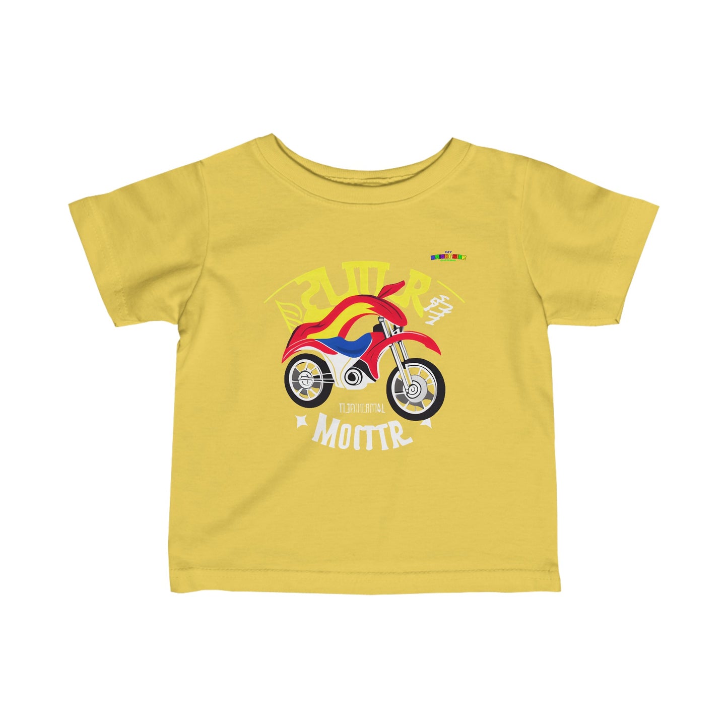 Super Motor Cycle Logo Infant Fine Jersey Tee-MyBrightSideClothing