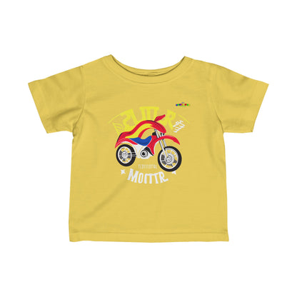 Super Motor Cycle Logo Infant Fine Jersey Tee-MyBrightSideClothing