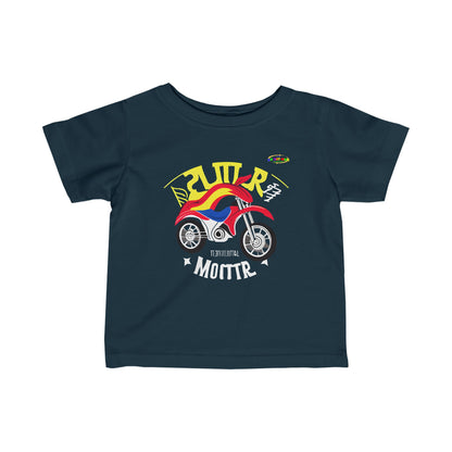 Super Motor Cycle Logo Infant Fine Jersey Tee-MyBrightSideClothing