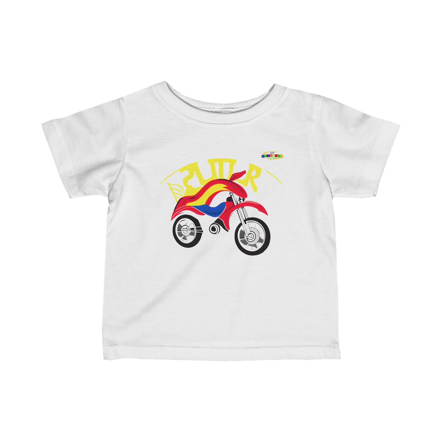 Super Motor Cycle Logo Infant Fine Jersey Tee-MyBrightSideClothing