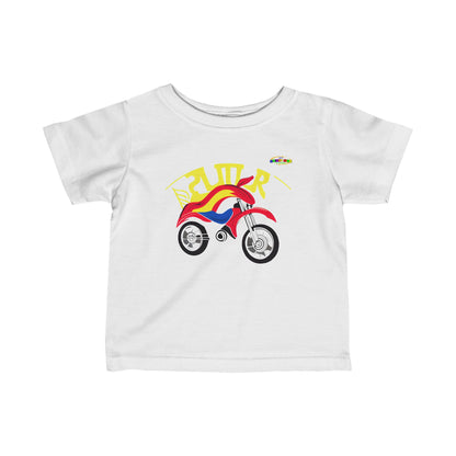 Super Motor Cycle Logo Infant Fine Jersey Tee-MyBrightSideClothing