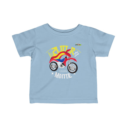 Super Motor Cycle Logo Infant Fine Jersey Tee-MyBrightSideClothing