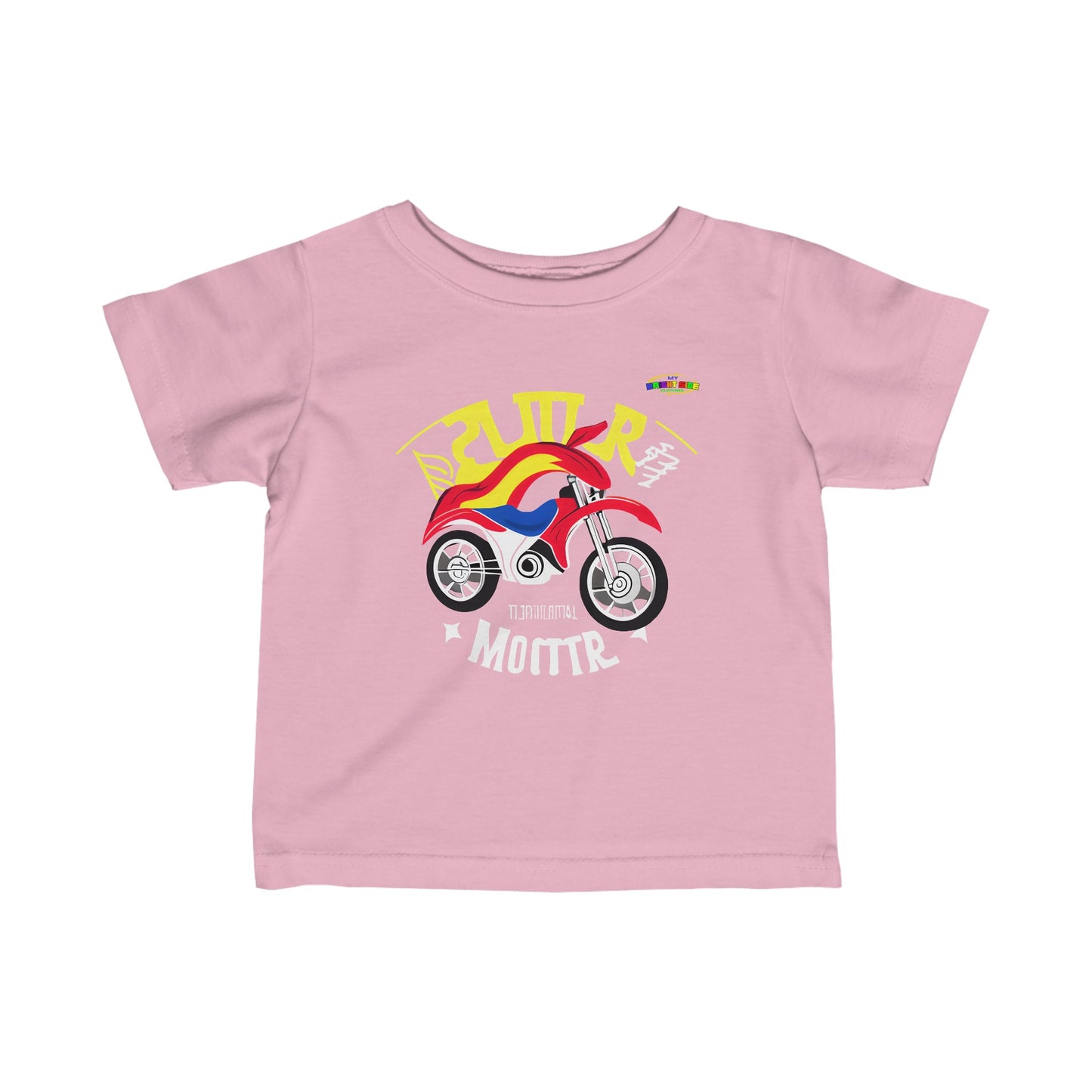 Super Motor Cycle Logo Infant Fine Jersey Tee-MyBrightSideClothing