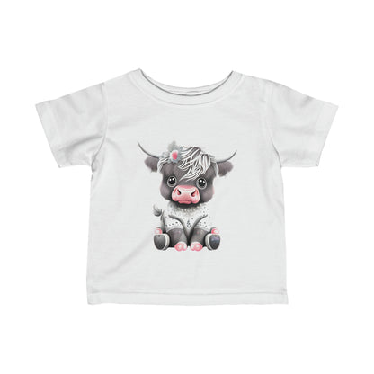 Cute Boho Baby Cow Infant Fine Jersey Tee--My Bright Side Clothing