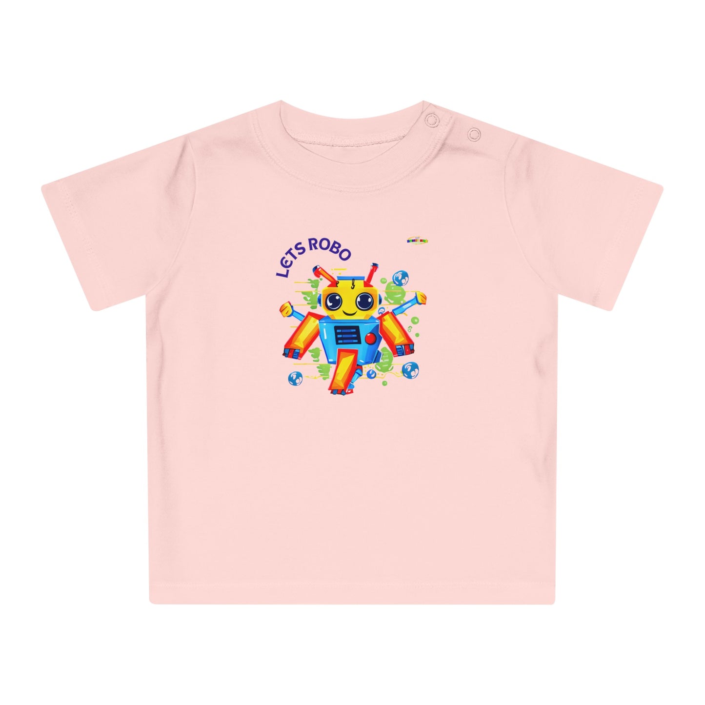 Cute Lets Little Dancing Robot Baby T-Shirt-My Bright Side Clothing