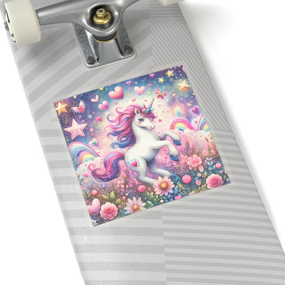 Magical Unicorn Love Kiss-Cut Sticker-My Bright Side Clothing