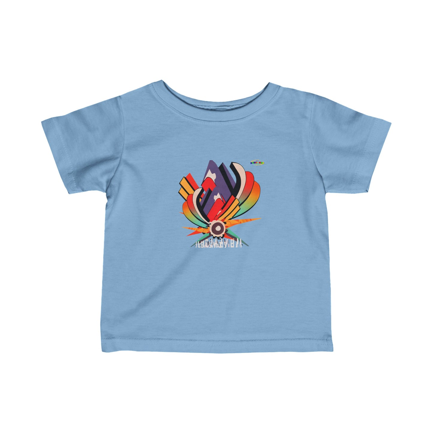 Cute Rainbow Super Hero Logo Infant Fine Jersey Tee-My Bright Side Clothing