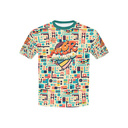 Arcade Retro Bright mind bright life subliminal message Pattern and Logo Children's T-shirt-My Bright Side Clothing