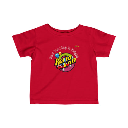 Cute keeping it Bright Rainbow Logo Infant Fine Jersey Tee-My Bright Side Clothing