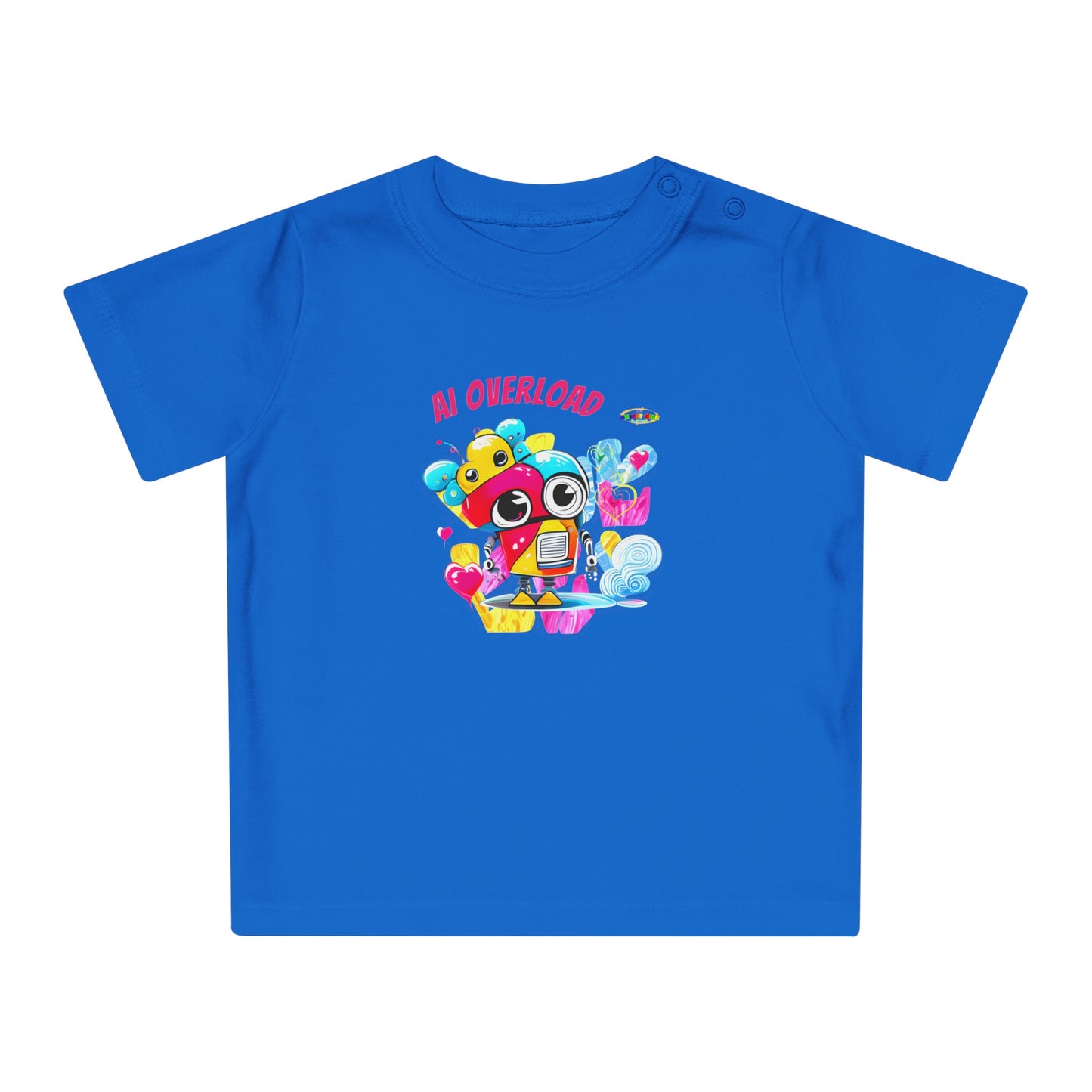 Cute Rainbow baby Robot Baby T-Shirt-My Bright Side Clothing