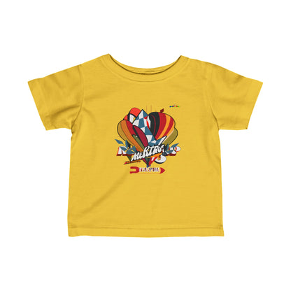 Cute Colourful Racing Logo Infant Fine Jersey Tee-My Bright Side Clothing