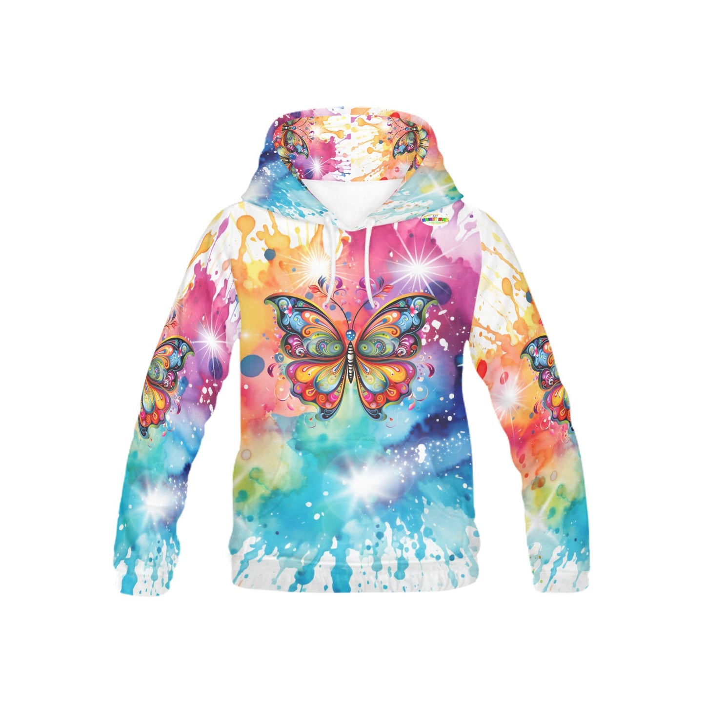 Beautiful Butterfly Abstract Children's Hoodie-My Bright Side Clothing