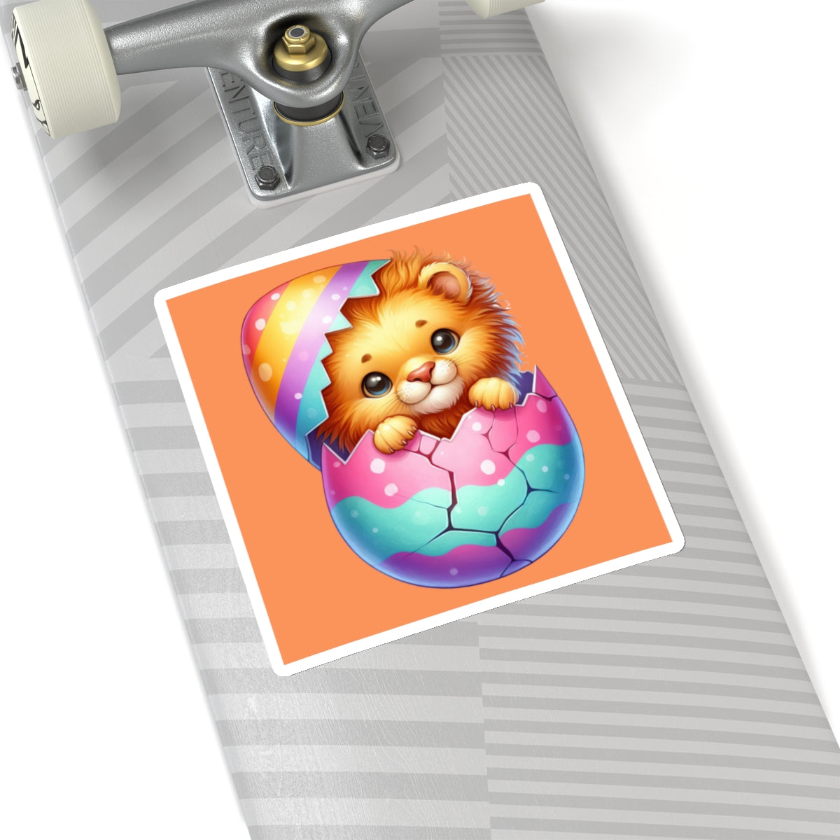 Cute and Sweet Little Tiger Easter Egg -Kiss-Cut Sticker-My Bright Side Clothing