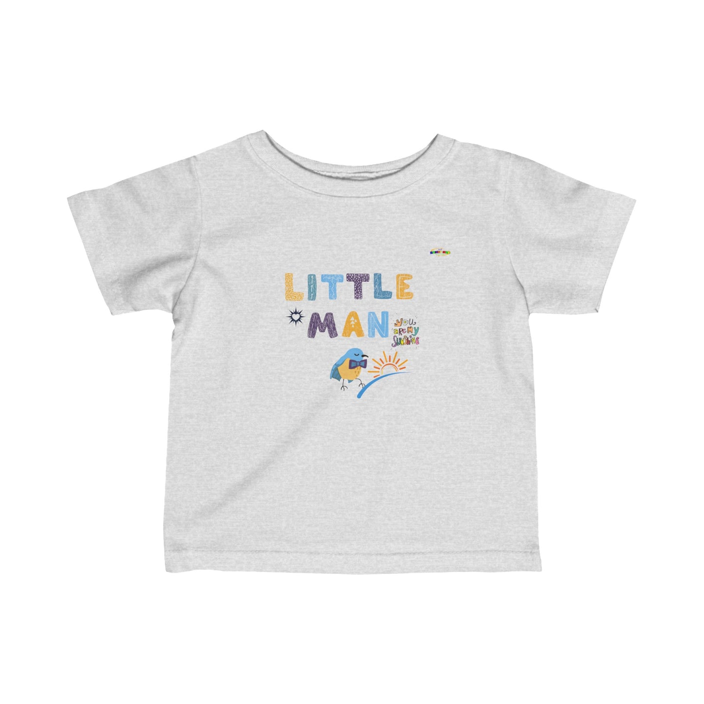 Cute Little Man Logo Infant Fine Jersey Tee-My Bright Side Clothing