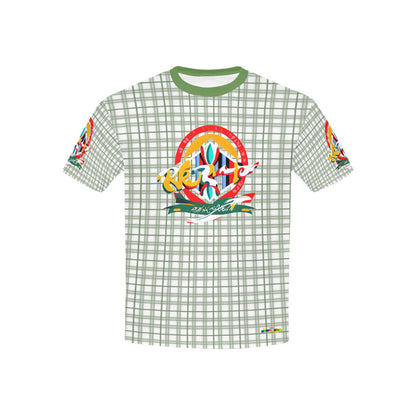 Retro Checkered Pattern and Logo Children's T-shirt -My Bright Side Clothing