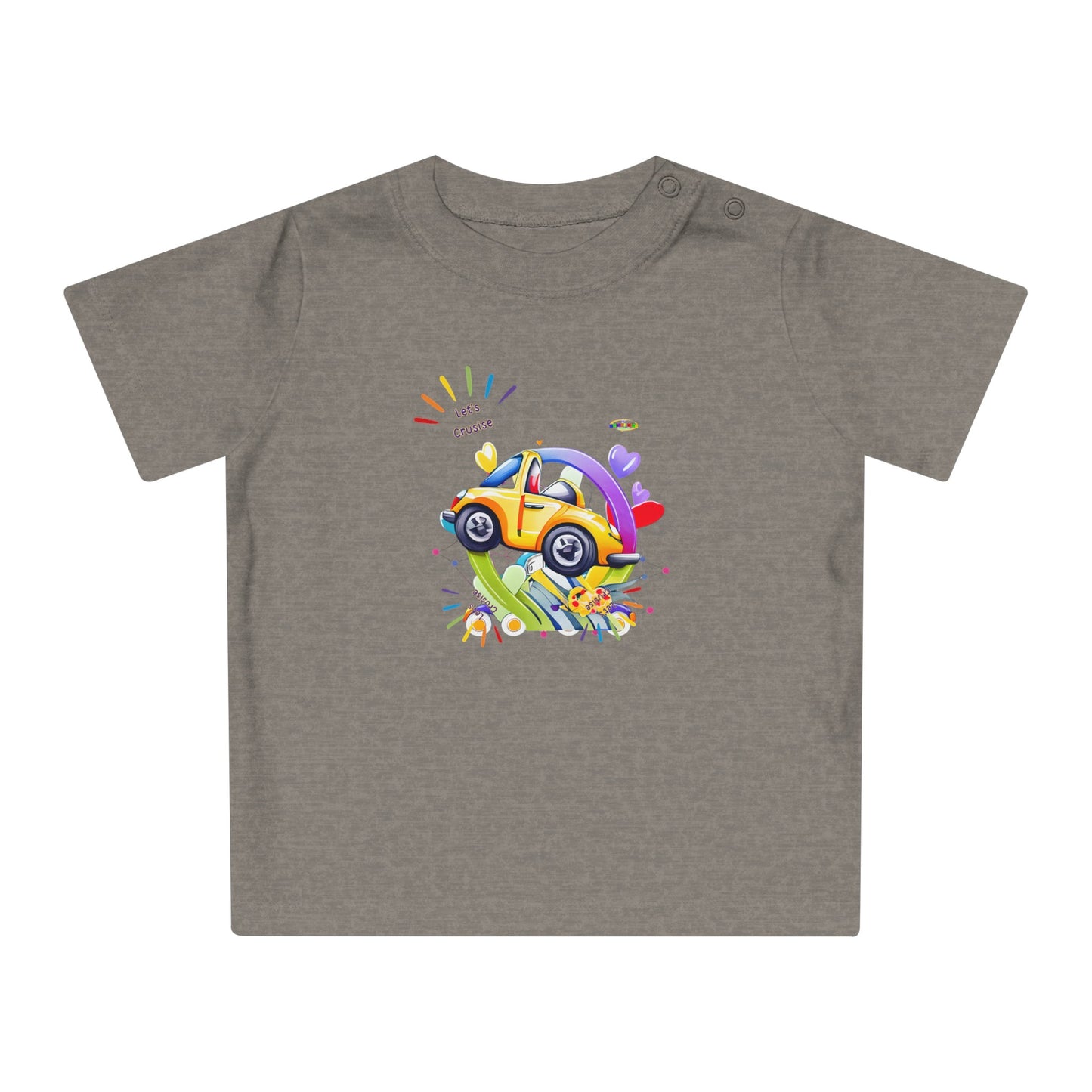 Cute Lets Cruise Car Graphic Baby T-Shirt-My Bright Side Clothing