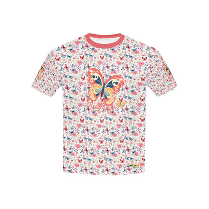 Beautiful Rainbow Butterfly Graphic and Pattern Children's T-shirt My Bright Side Clothing