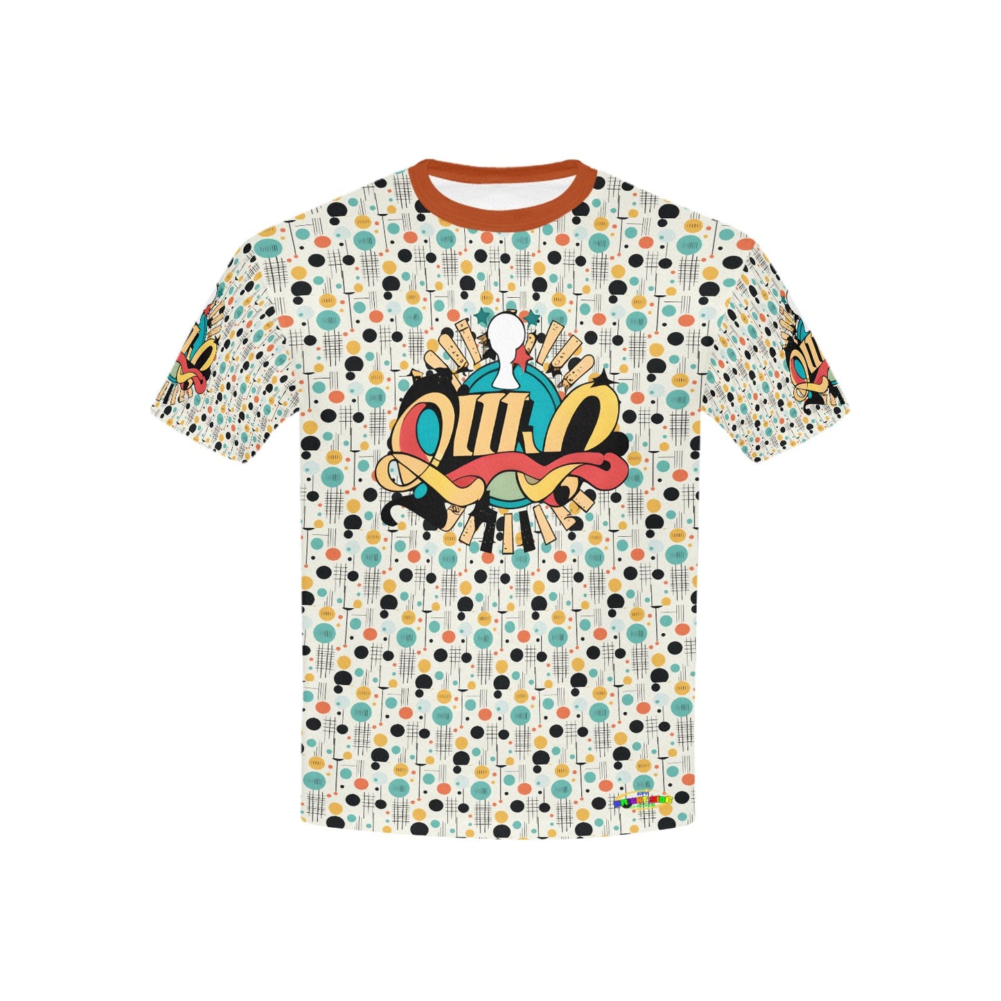 Retro Bright mind bright life subliminal message Pattern and Logo Children's T-shirt -My Bright Side Clothing