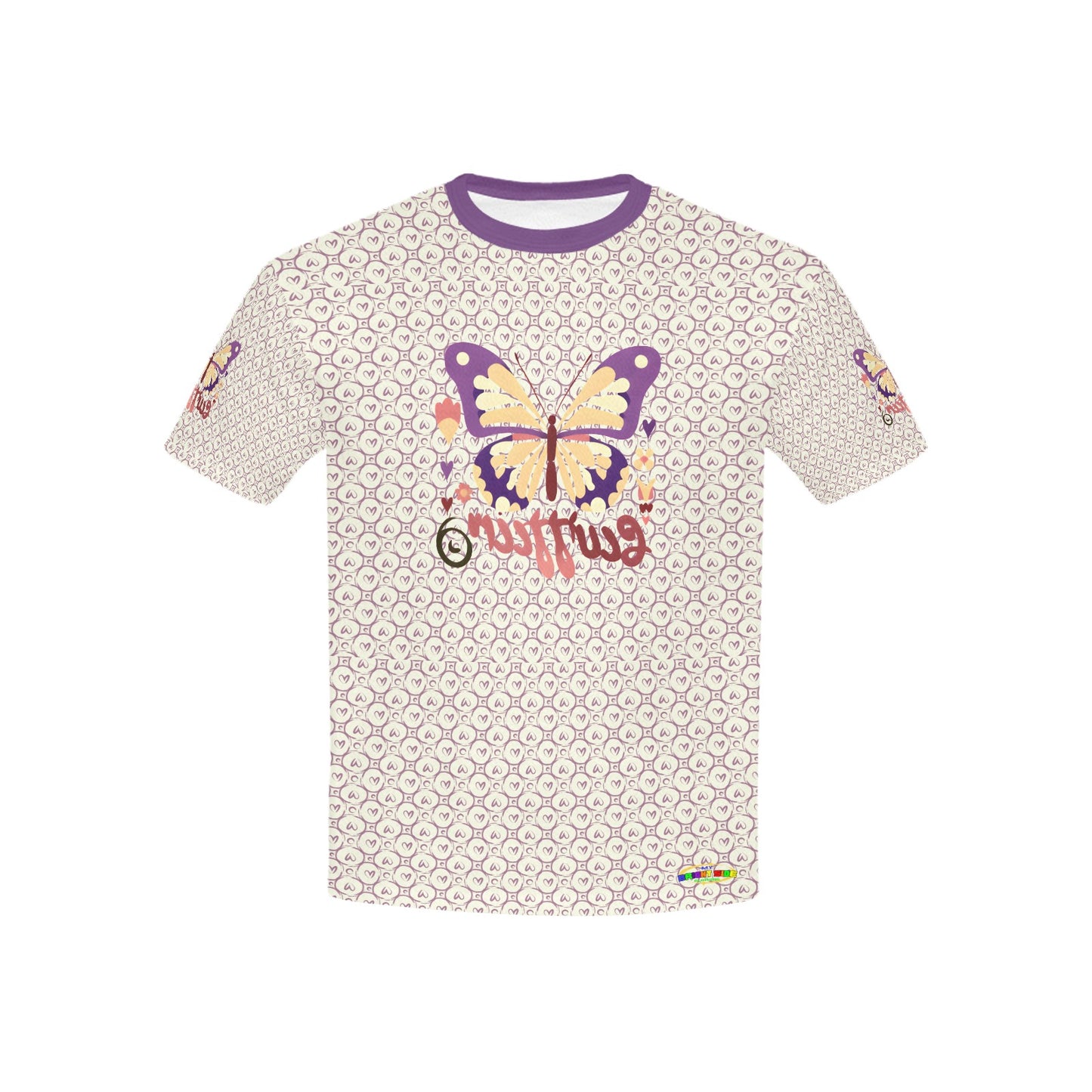 Beautiful Butterfly Pattern and Graphic-Children's T-shirt My Bright Side Clothing