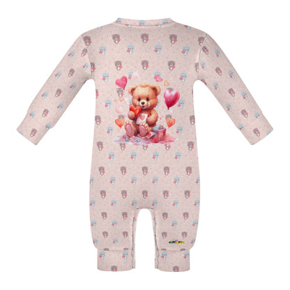 Cute Heart Love Bear Baby Romper-My Bright Side Clothing