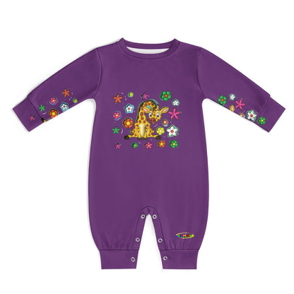 Cute Colourful Cartoon Giraffe Baby Romper-My Bright Side Clothing