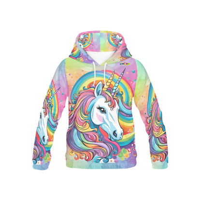 Beautiful Pastel Rainbow Unicorn Children's Hoodie -My Bright Side Clothing