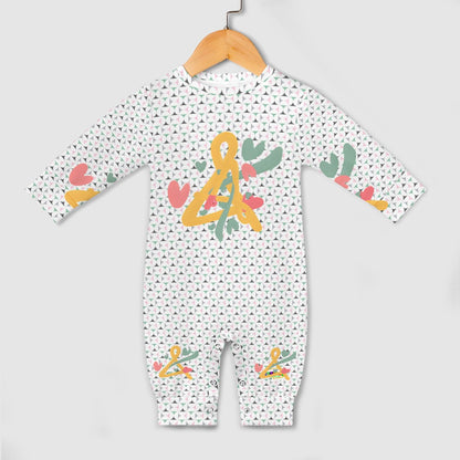 Cute Pastel Alphabet Abstract Graffiti Baby Romper-My Bright Side Clothing