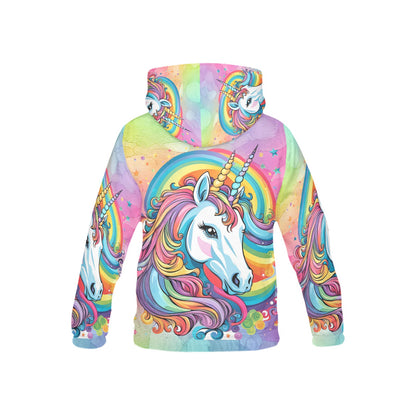 Beautiful Pastel Rainbow Unicorn Children's Hoodie -My Bright Side Clothing