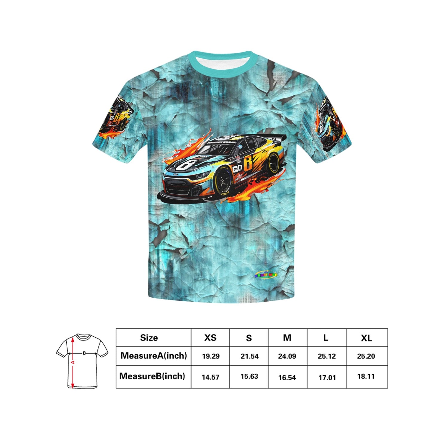 Vintage Sports Racing Car Children's T'shirt -My Bright Side Clothing