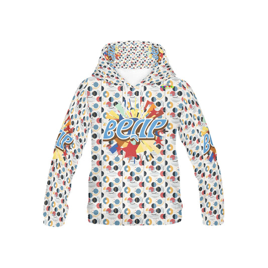 Record Retro Bright mind bright life subliminal message Pattern and Logo Children's Hoodie-My Bright Side Clothing