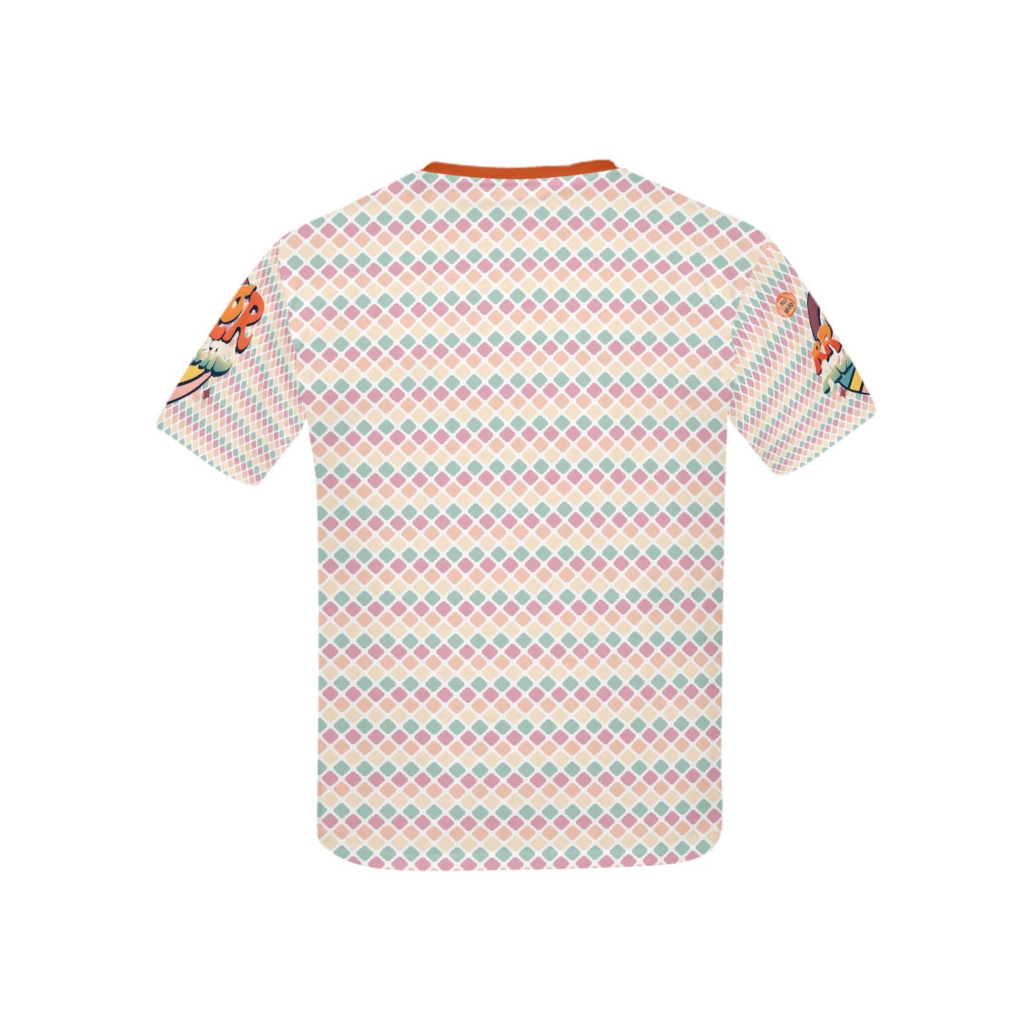 Pastel Rainbow Retro Bright mind bright life subliminal message Pattern and Logo Children's T-shirt-My Bright Side Clothing