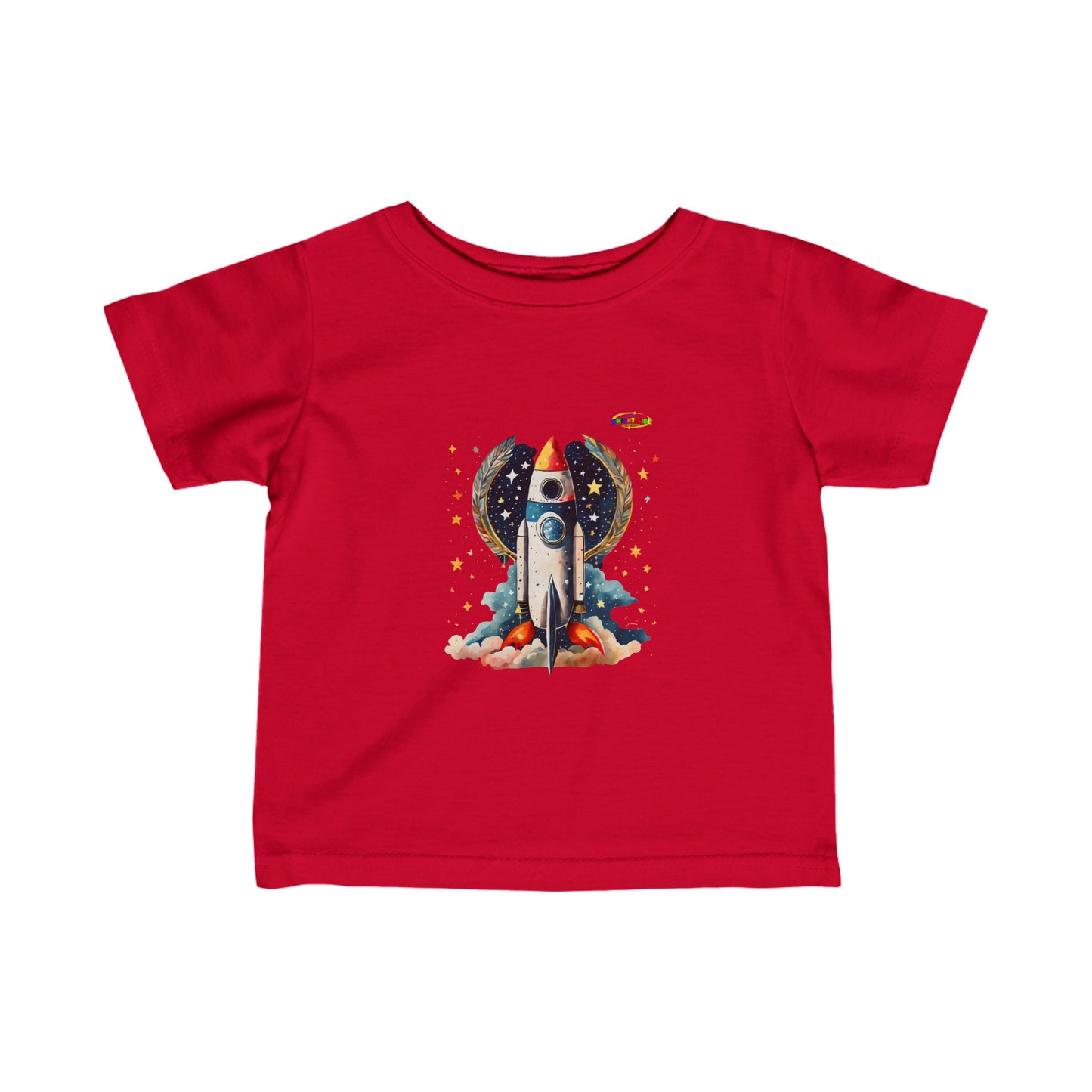 Cute Rocket Ship Infant Fine Jersey Tee-My Bright Side Clothing