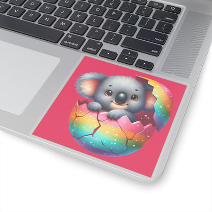 Cute and Sweet Little Kola Easter Egg -Kiss-Cut Sticker-My Bright Side Clothing