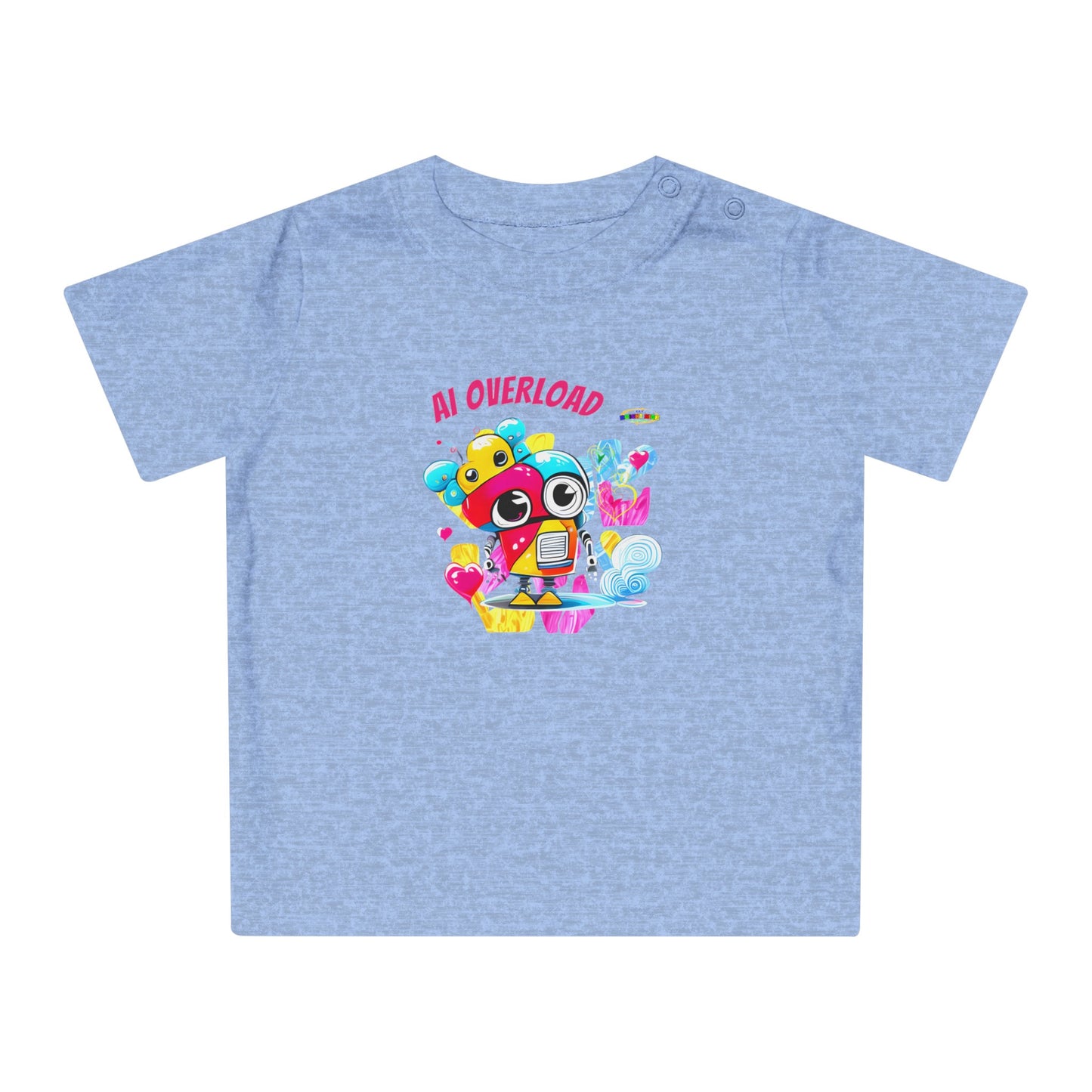 Cute Rainbow baby Robot Baby T-Shirt-My Bright Side Clothing