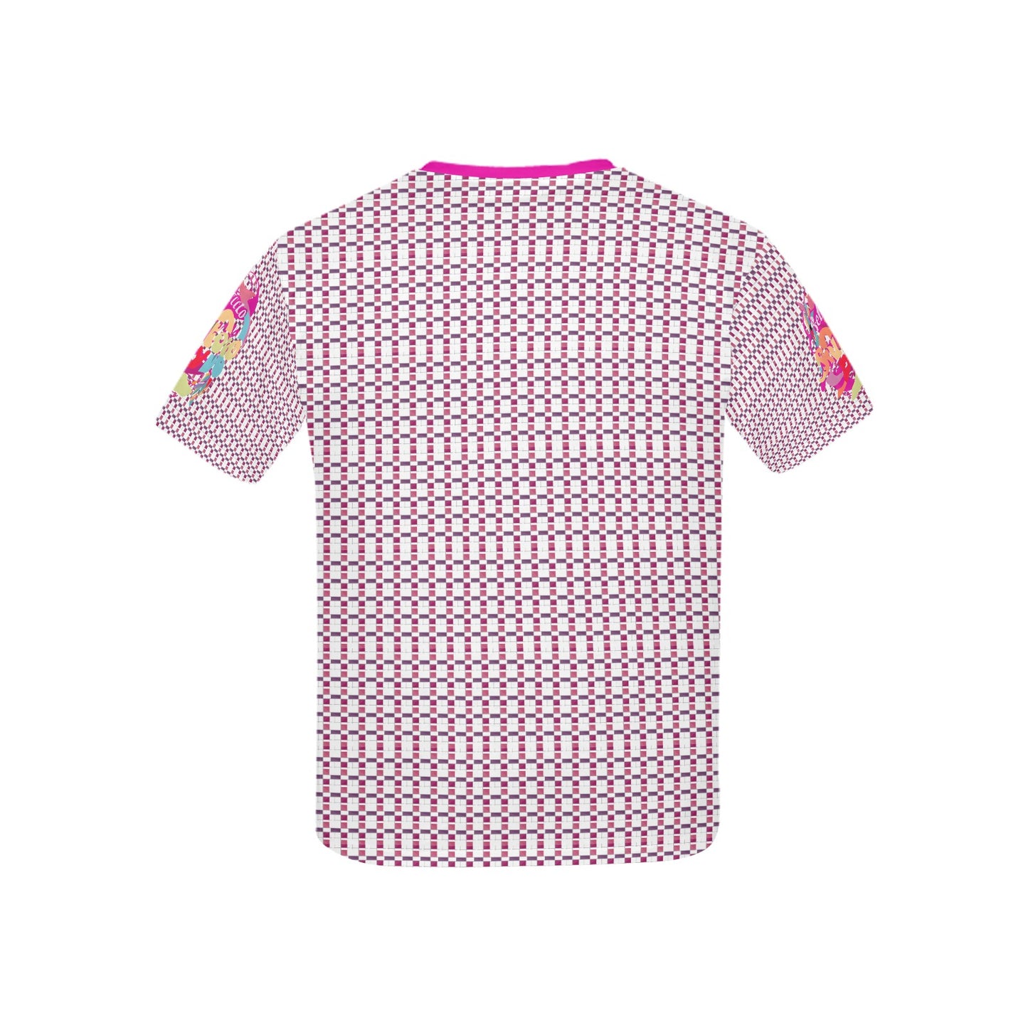 Pink Abstract Pattern and Logo Children's T-shirt-My Bright Side Clothing