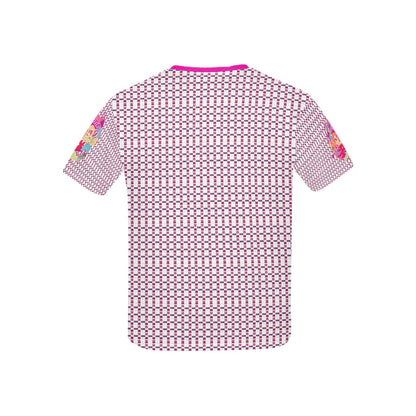 Pink Abstract Pattern and Logo Children's T-shirt-My Bright Side Clothing