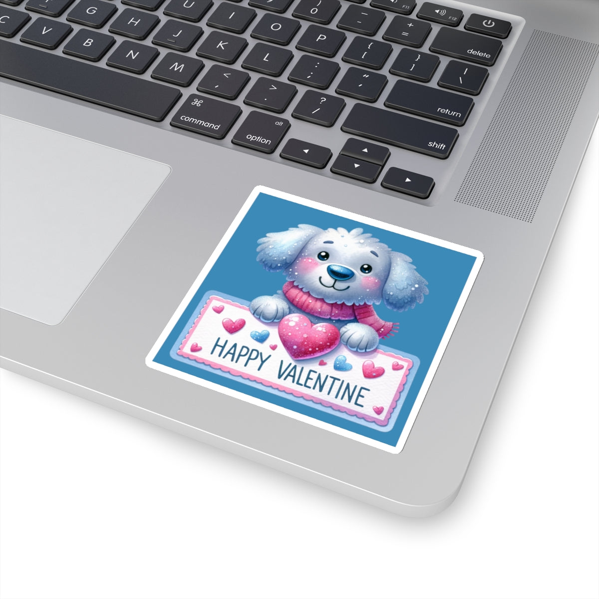 Cute and Sweet Happy Valentines Puppy-Kiss-Cut Sticker-My Bright Side Clothing