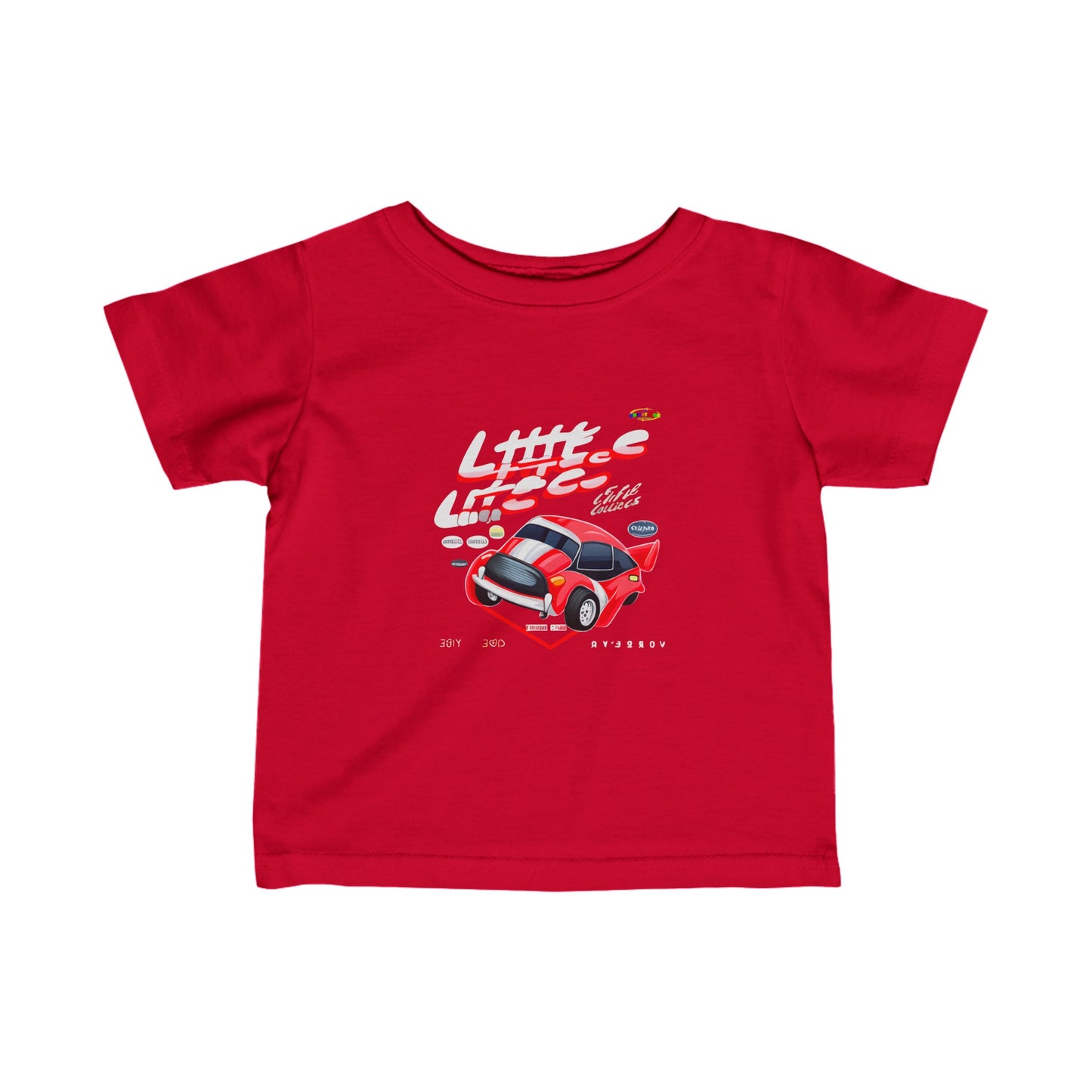 Little race car logo Infant Fine Jersey Tee-My Bright Side Clothing