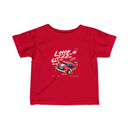 Little race car logo Infant Fine Jersey Tee-My Bright Side Clothing