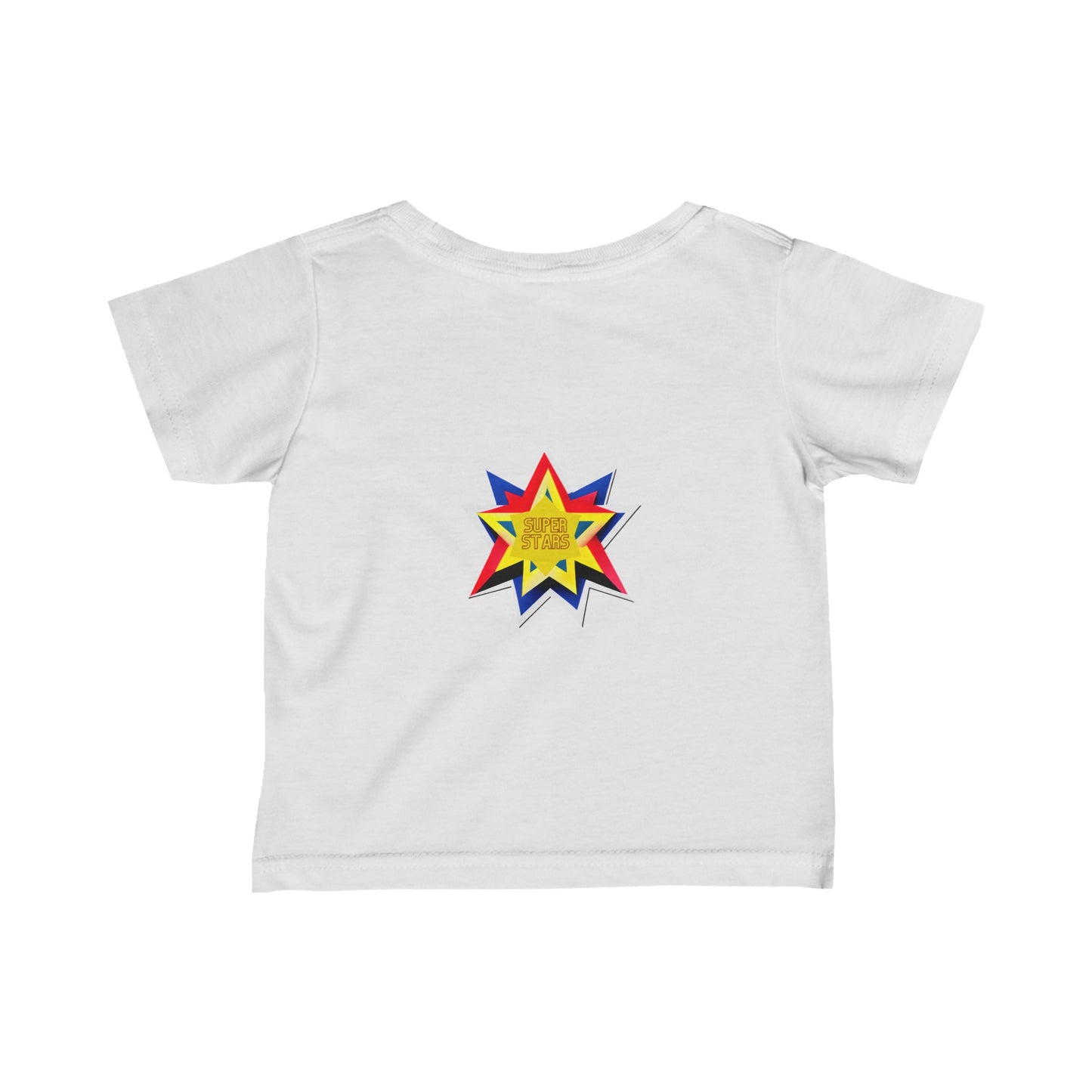 Cute Super Hero Super Stars Logo infant Fine Jersey Tee-My Bright Side Clothing