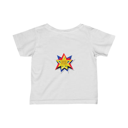 Cute Super Hero Super Stars Logo infant Fine Jersey Tee-My Bright Side Clothing