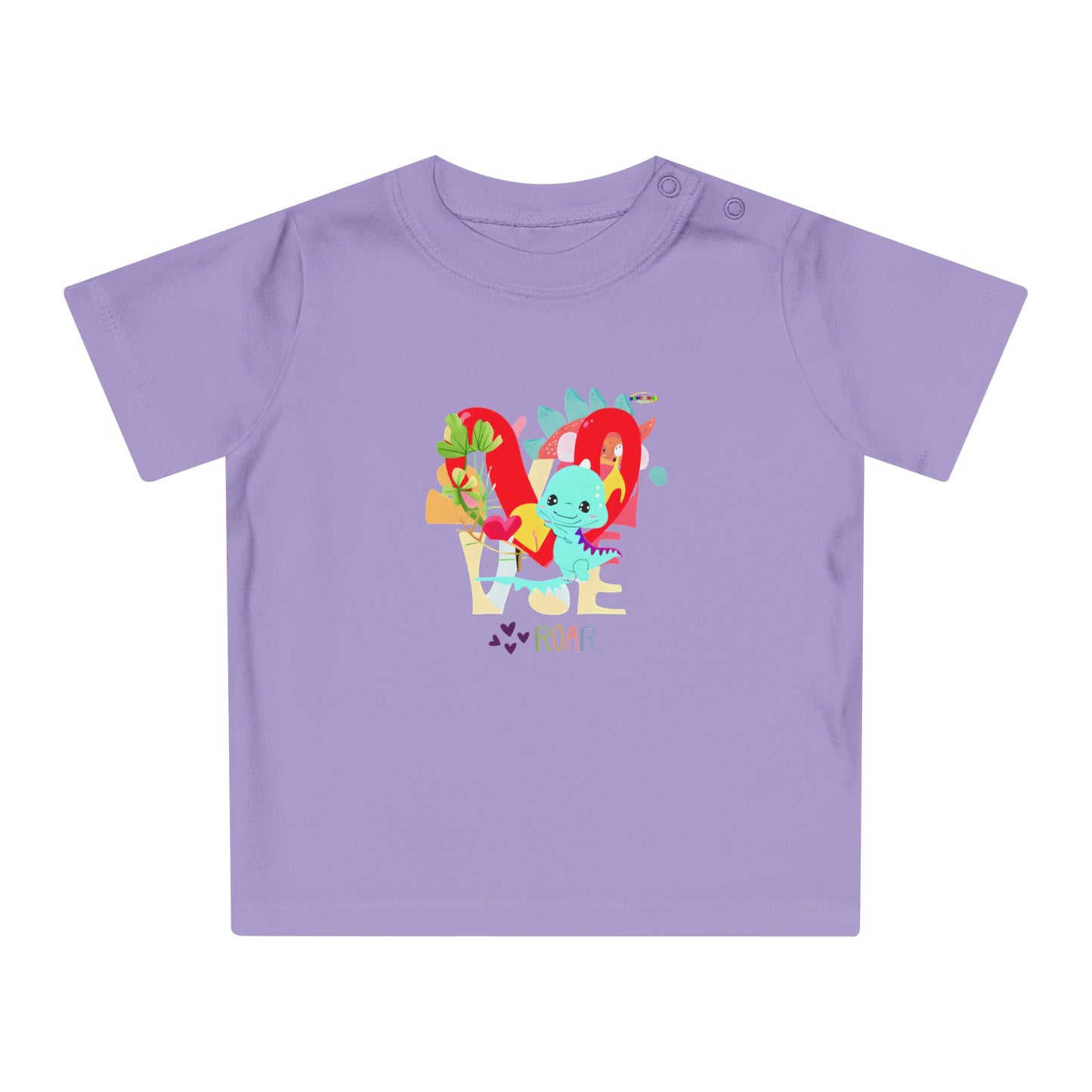 Cute roar-ing love baby dino graphic Baby T-Shirt--My Bright Side Clothing