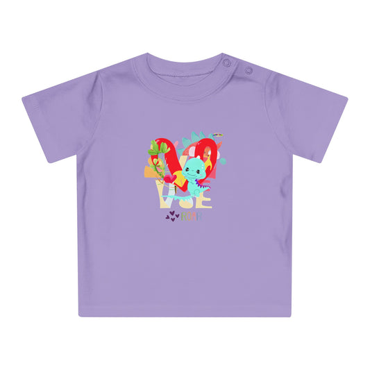 Cute roar-ing love baby dino graphic Baby T-Shirt--My Bright Side Clothing