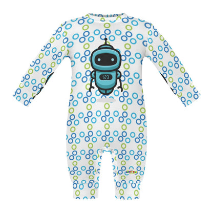 Cute Robot Pattern Baby Romper-My Bright Side Clothing