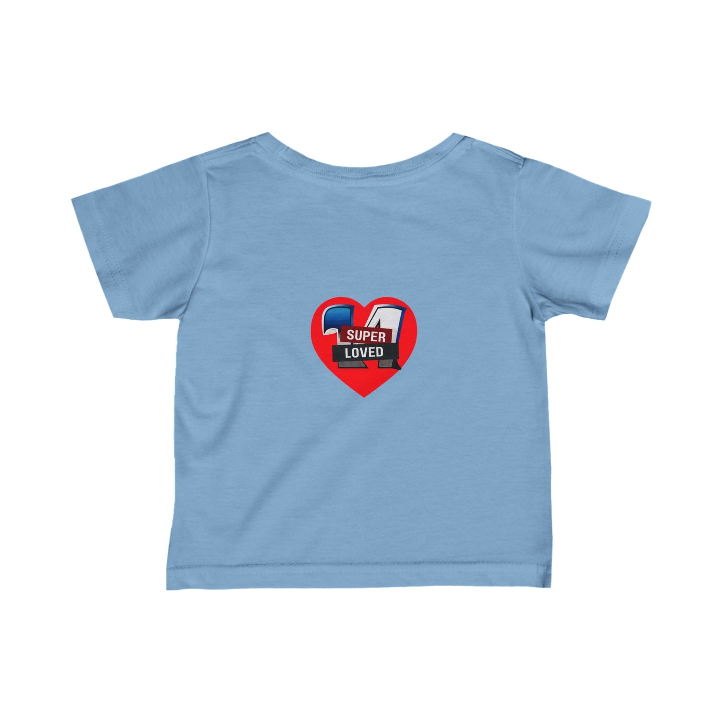 Super Loved Super Hero Heart Logo Infant Fine Jersey Tee-My Bright Side Clothing