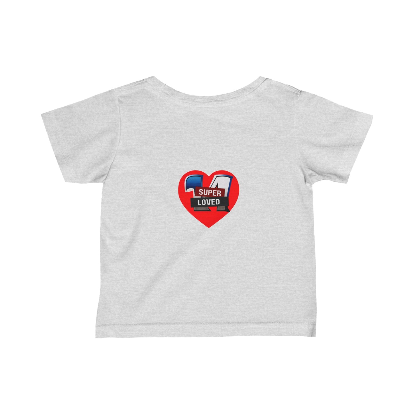 Super Loved Super Hero Heart Logo Infant Fine Jersey Tee-My Bright Side Clothing