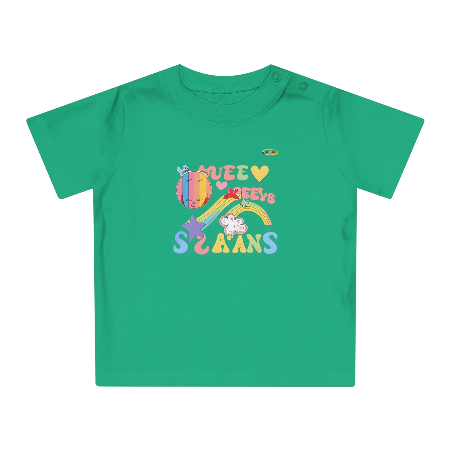 Groovy Rainbow Music Logo Baby T-Shirt--My Bright Side Clothing