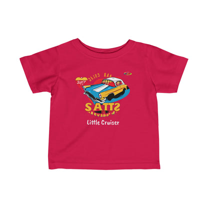 Cute Retro Classic Car Little Cruiser Infant Fine Jersey Tee--MyBrightSideClothing