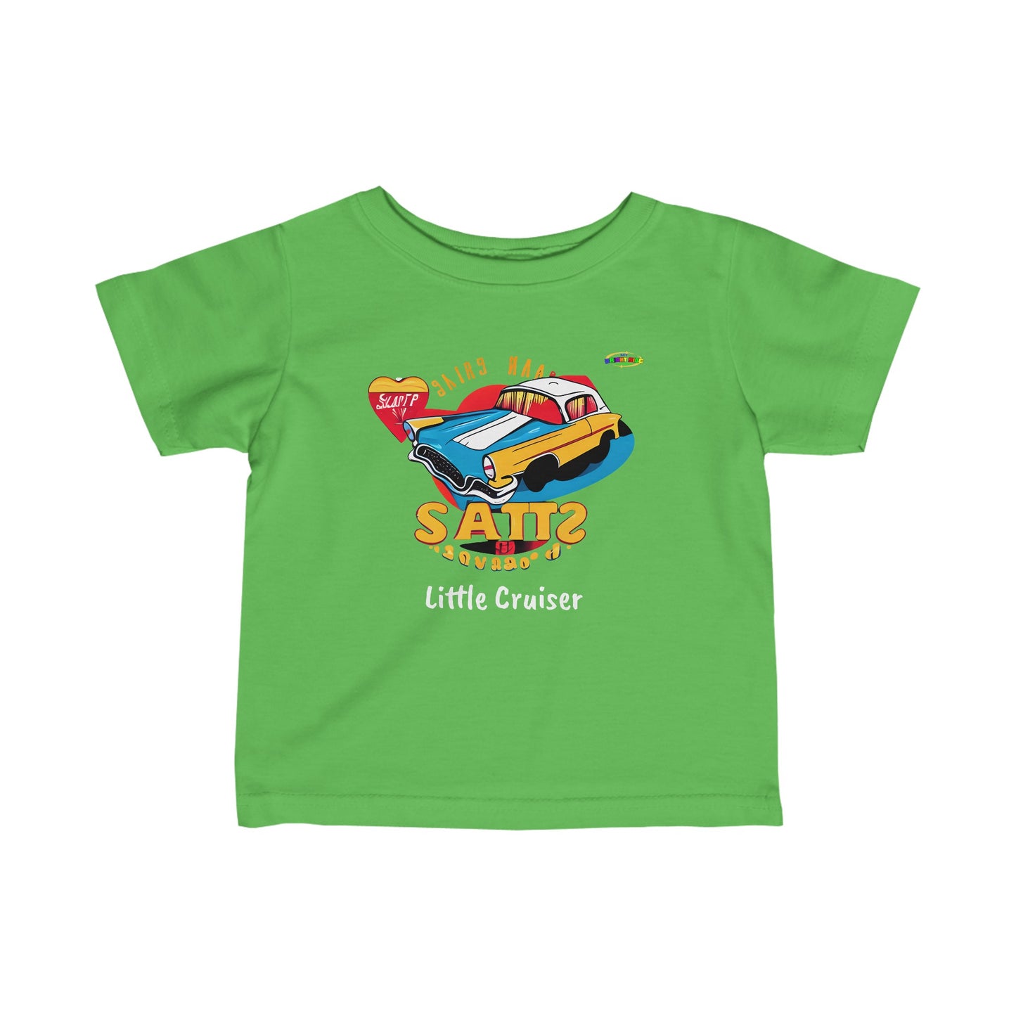 Cute Retro Classic Car Little Cruiser Infant Fine Jersey Tee--MyBrightSideClothing