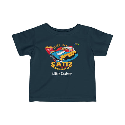 Cute Retro Classic Car Little Cruiser Infant Fine Jersey Tee--MyBrightSideClothing